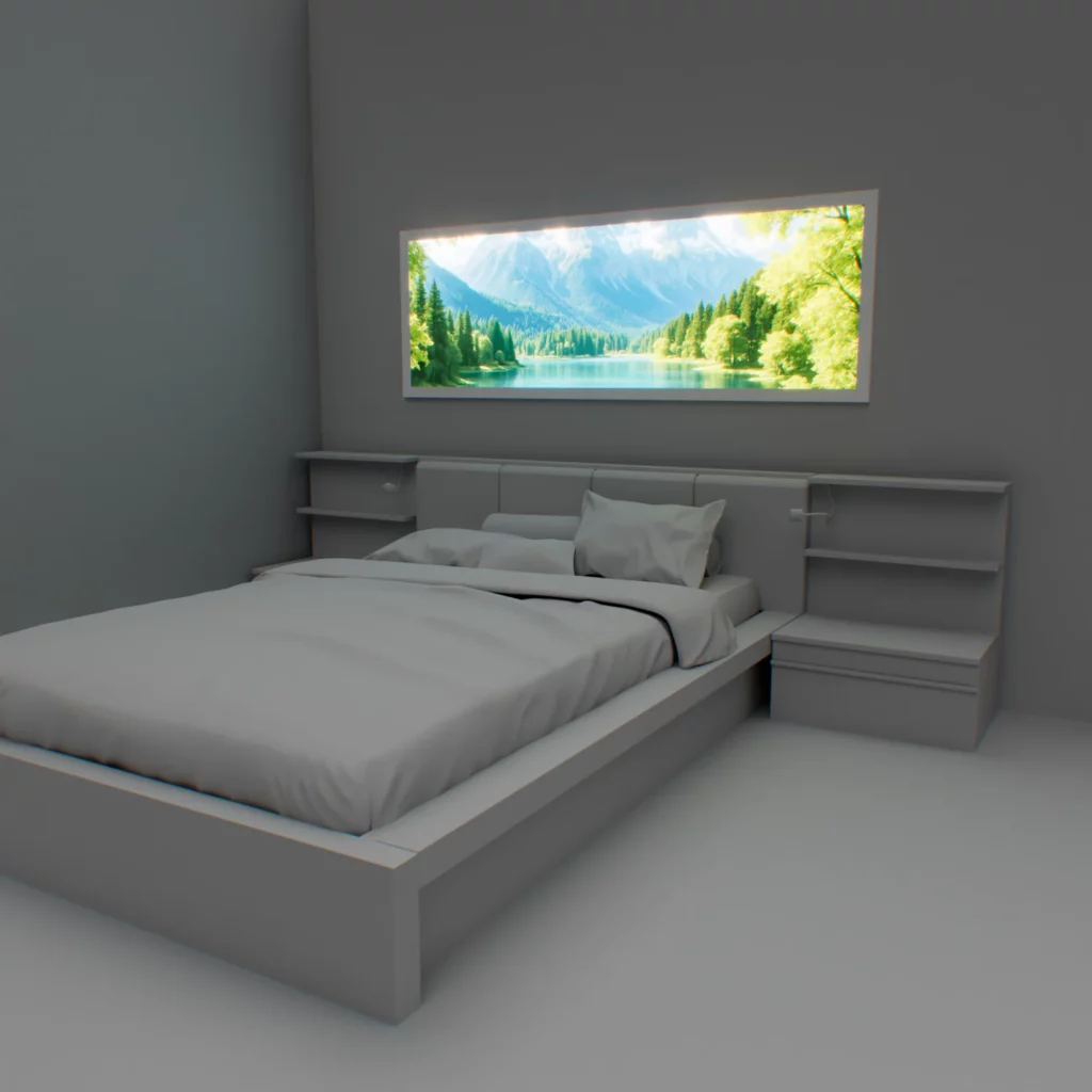 Balconera-dormitorio-cabecero- grafica-lake
